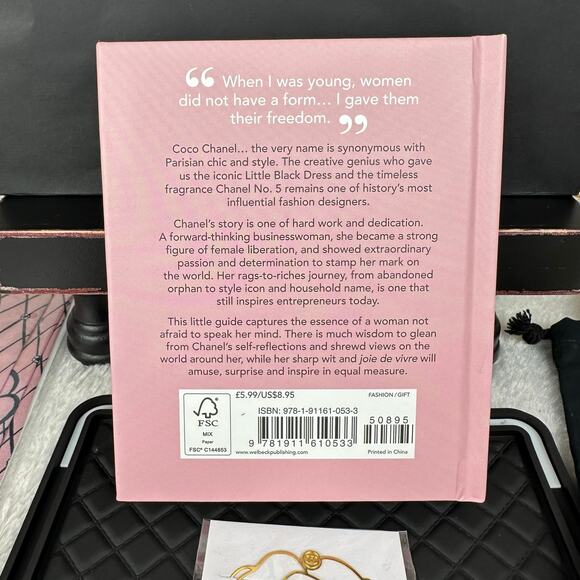 CHANEL book, charm on chain necklace, Camilla paper clip GIFT SET! ALL NEW! - Picture 4 of 10